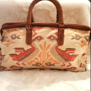 Saks 5th Ave Carpet Bag